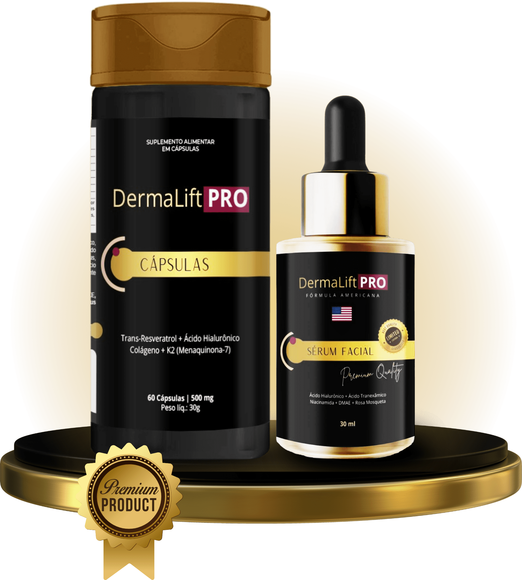 Frasco do produto Dermalift Pro